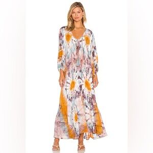 Young fabulous and broke tie dye maxi dress